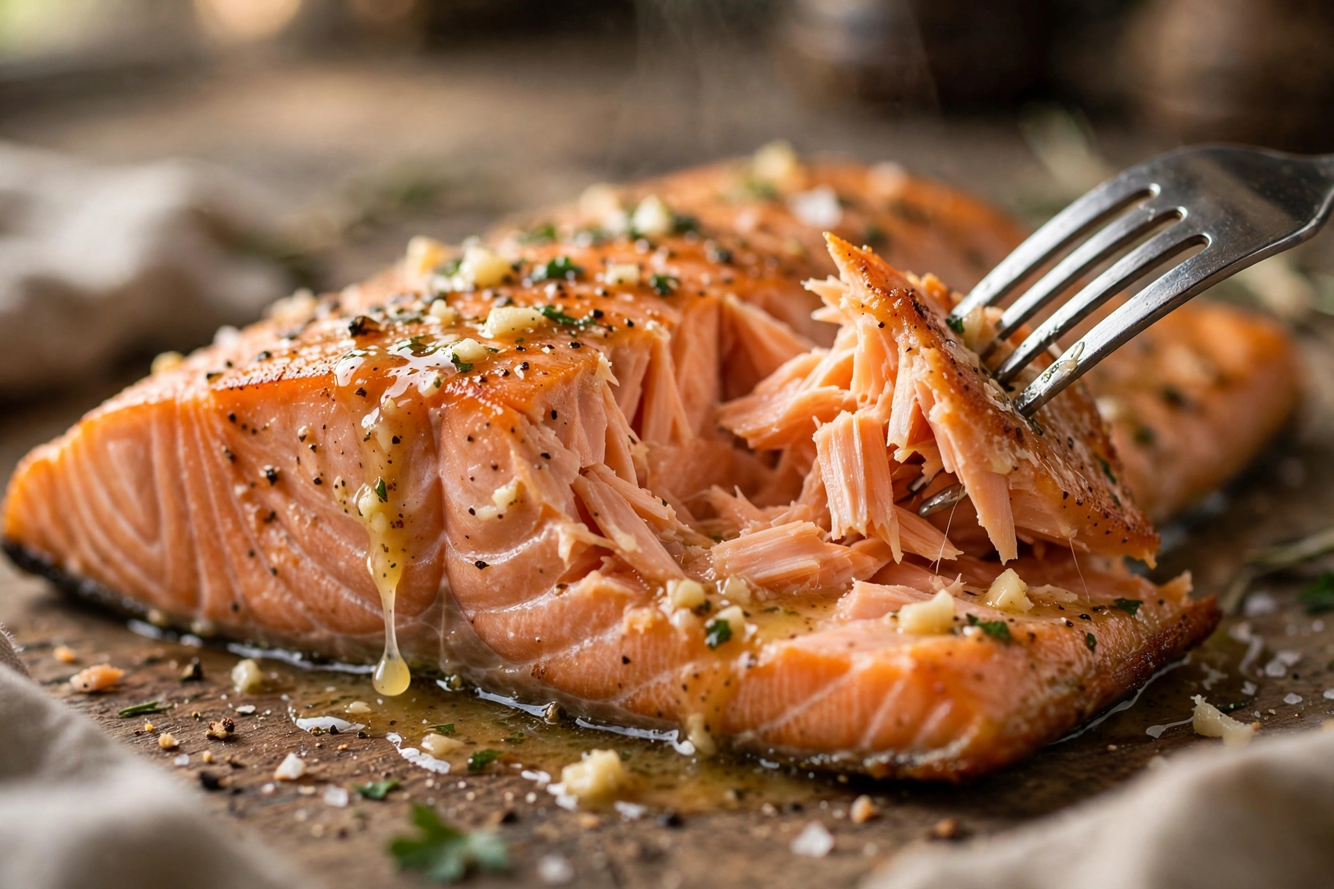 Air Fryer Salmon with Garlic Butter (15-Minute Dinner)