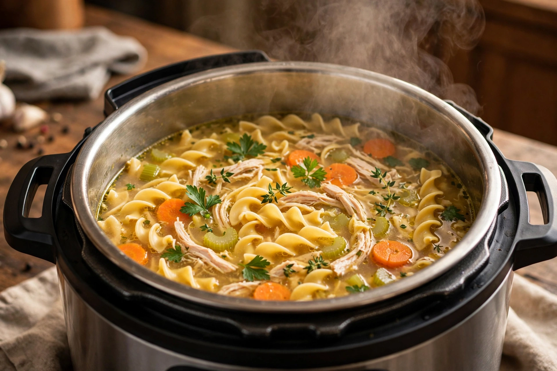 Instant Pot Chicken Noodle Soup