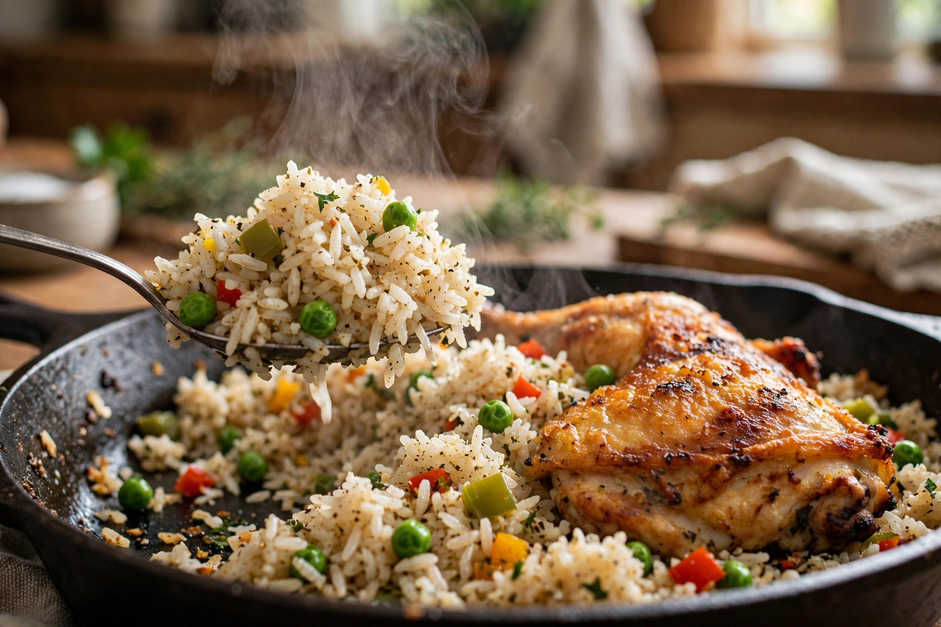 One Pan Chicken and Rice