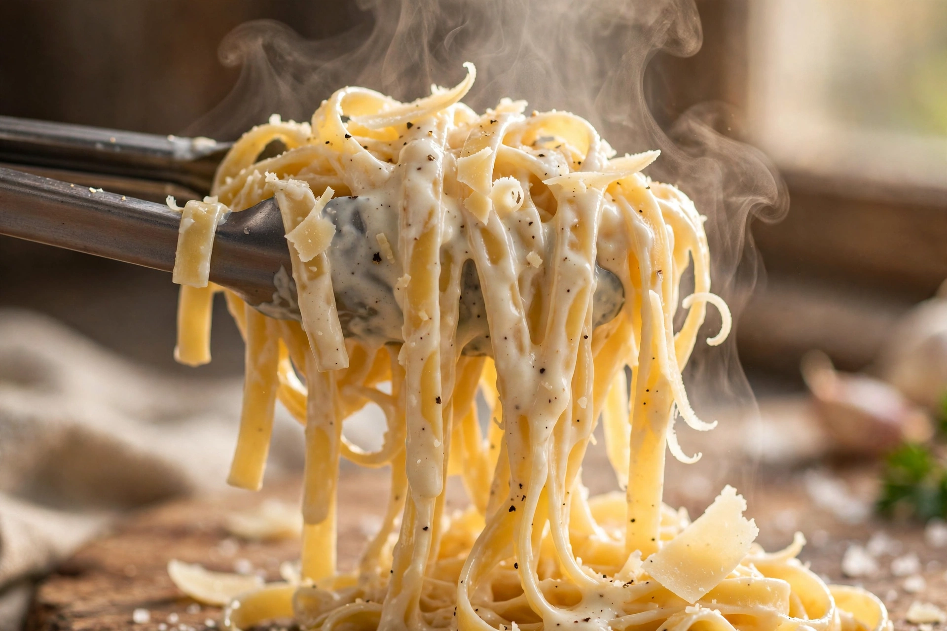 Cottage Cheese Alfredo Pasta (Creamy High-Protein Sauce)
