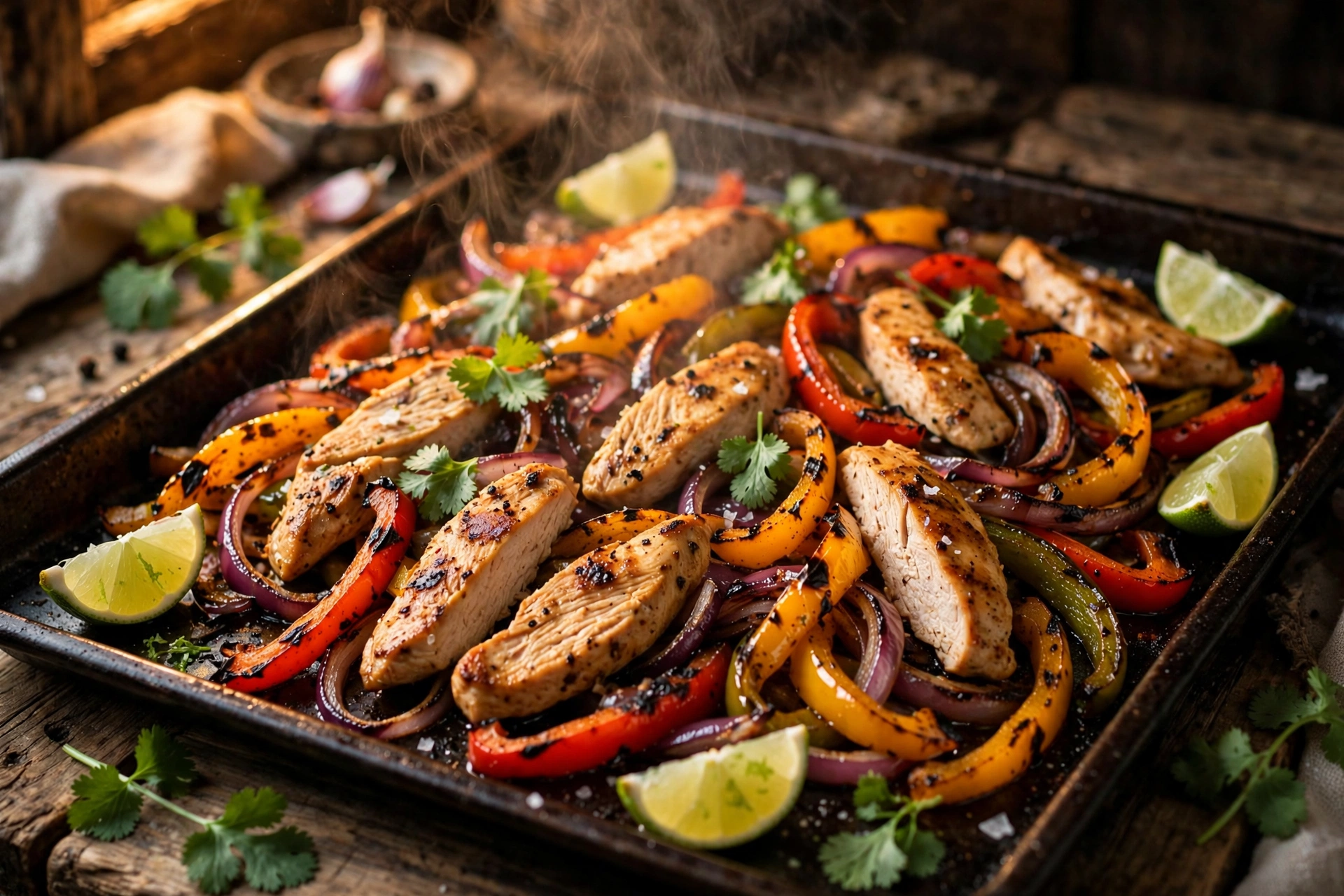 Sheet Pan Chicken Fajitas