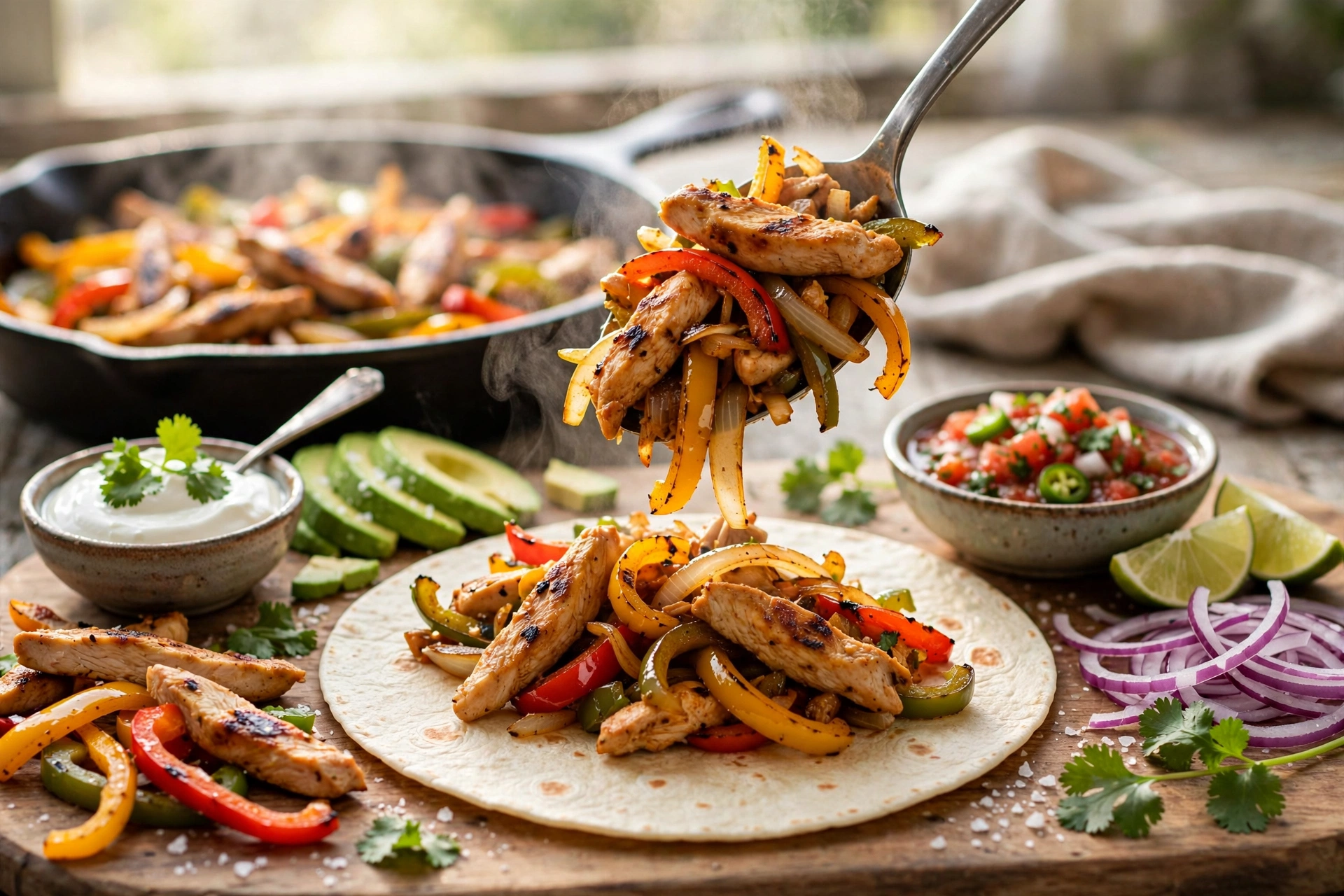 Sheet Pan Chicken Fajitas