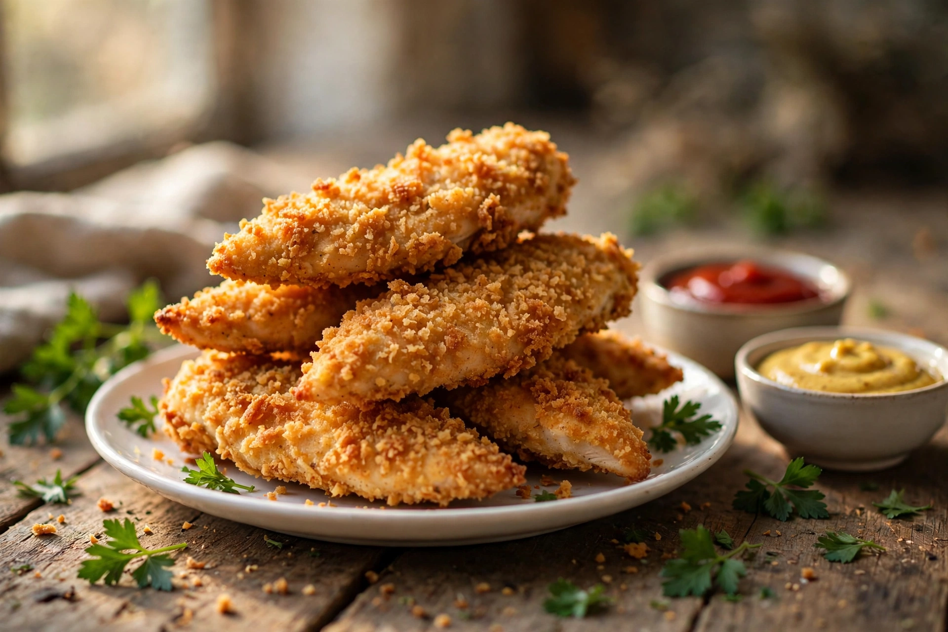 Crispy Gluten-Free Chicken Tenders (Oven-Baked)