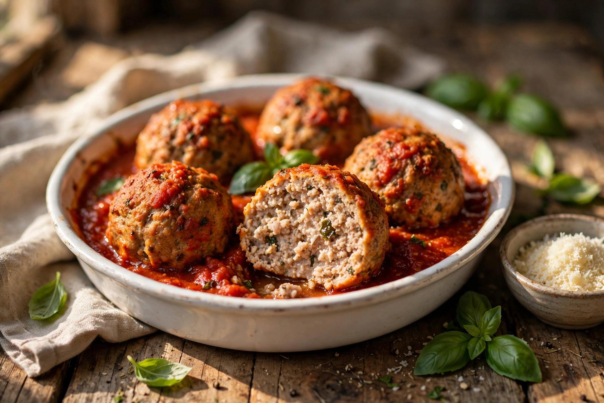 Healthy Baked Turkey Meatballs (Juicy & Easy)